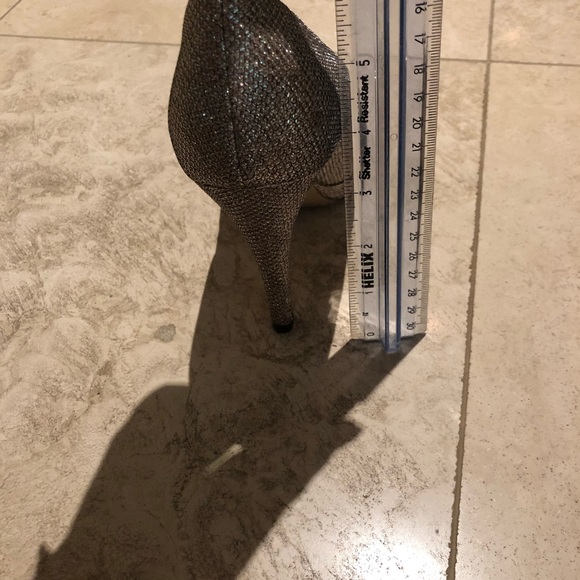 Gold Glitter Platform Heels - Picture 8 of 8